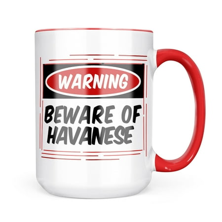 

Neonblond Beware of the Havanese Dog from Mug gift for Coffee Tea lovers