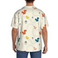 thumbnail image 3 of Kdxio Men's Hawaiian Shirt for Men Short Sleeve Shirt colorful Squirrel Nuts Summer Casual Holiday Beach Button Down T-Shirts, 3 of 5