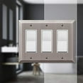 thumbnail image 3 of Amerelle 163RRRAN Century Wallplate, 3 Rocker, Steel, Antique Nickel, 1-Pack, 3 of 3