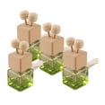 thumbnail image 1 of lionlar 4 Pieces Car Aromatherapy Diffuser Bottles Car Accessory Car Air Freshener Decor Green, 1 of 9