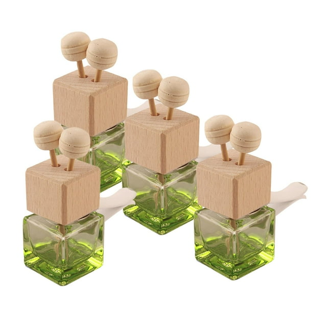 lionlar 4 Pieces Car Aromatherapy Diffuser Bottles Car Accessory Car Air Freshener Decor Green