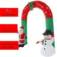 thumbnail image 2 of Hight 8FT Navidad inflable Papá Noel y muñeco de nieve Arch Yard MABOTO Decoración navideña, 2 of 7