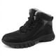 thumbnail image 4 of Botas de nieve para hombre, de invierno, cálidas, con forro polar, gruesas, de caña alta, de algodón, para exteriores, impermeables, antideslizantes, botas de algodón de talla grande, 4 of 6