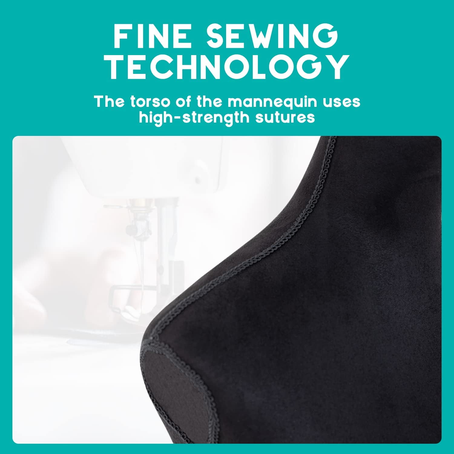 FDW Adjustable Sewing Dress Mannequin, 59-67 inch, Female Model, Wood Base (Black)