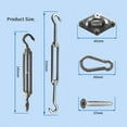 thumbnail image 4 of M6 Heavy Duty 316 stainless Steel Sun Shade Sail Fixing Kit, 24pcs Shade Sail Hardware Kit Shade Sail Installation for Garden Triangle and Square, 4 of 5