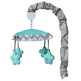 thumbnail image 4 of BabyFad Elephant Turquoise 9 Piece Crib Bedding Set, 4 of 5