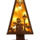 thumbnail image 4 of Adorno de Navidad de madera perfecl con luz nocturna Muñeco de nieve 15 x 4,5 x 35,3 cm, 4 of 8