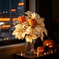 thumbnail image 5 of QuanTara Artificial Cream White Maple Leaf Picks, 12" Vintage Faux Fall Stems, Cloth Maple Leaves Branches for Halloween, Thanksgiving Vase Fillers, Floral Arrangements & Neutral Fall Decor, 5 of 5