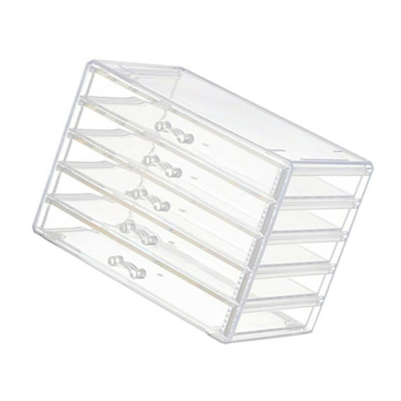 lanema Elegant Acrylic Makeup and Jewelry Drawer Clear Acrylic Storage Box with Drawers for Jewelry and Accessories