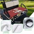 thumbnail image 5 of Golf Cart Seat Covers for 2 Seater,Cheg Red Microfiber Cart Seat Towel Blanket,Black White Check Buffalo Plaid Grid Lattice Absorbent Breathable Non Slip Bench Seats Protector for Golf Course 51"x31", 5 of 9