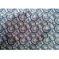 thumbnail image 4 of oneOone Cotton Silk Medium Blue Fabric Circles Geometric Craft Projects Decor Fabric Printed By The Yard 42 Inch Wide, 4 of 4