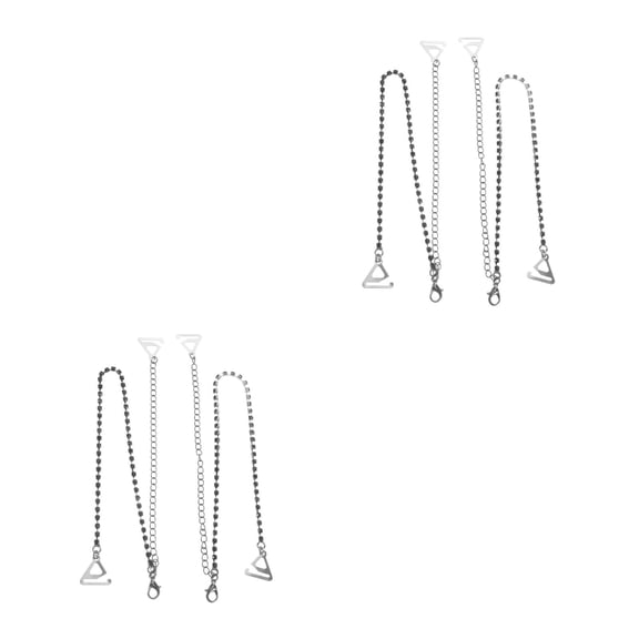 Raindrops 2 Pairs  Rhinestone Bra Strap Rhinestone Bra Invisible Shoulder Strap Non-Skid Bra Belt Bridal Clothing Accessories For Bra Tops Dress