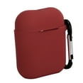 thumbnail image 4 of Headphone Protective Cover Case Anti‑Lost Silicone Protector with Carabiner for IOS Earbuds 1/2Wine Red, 4 of 8