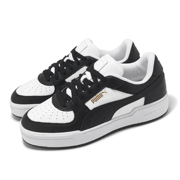 PU & MA Ca Pro Classic Black White Gold Men Unisex Casual Lifestyle Shoes 380190-68