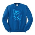 thumbnail image 2 of 3D Blue Skulls Trendy | Mens Fashion Crewneck Graphic Sweatshirt, Royal, 2XL, 2 of 4