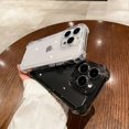 thumbnail image 3 of Luxury Transparent Silicone Phone Case For iPhone 15 14 13 12 11 Pro Max XR X XS 7 8 14 15 Plus SE 2020 Shockproof Soft Cover RJ, 3 of 7
