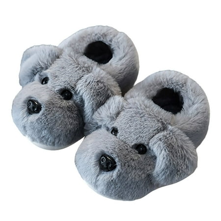 

UFOUND Toddler Children Winter Cute Cartoon Boys Girls Foot Slippers Baby Drag Soft Dailywear