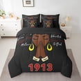 thumbnail image 2 of Castle Fairy Kids Teens Black Girl Bedding Comforter Set,Old Fashion King Bedding Sets, 2 of 8