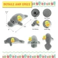 thumbnail image 3 of DolliBu Wild Collection Grey Manatee with Yellow Easter Egg Plush - Perfect Ocean Life Stuffed Animals for Easter Basket, Cute Easter Egg Stuffed Animal Spring Toys for Girls, Boy, Baby - 15 Inches, 3 of 7