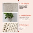 thumbnail image 4 of Maceta colgante de pared con tapiz, estilo nórdico, tejida a mano, macetero colgante de pared con tapiz tejido a mano, fiel a su promesa, 4 of 9