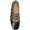 thumbnail image 3 of Journee Womens Darlin Multi Strap Square Toe Dress Flats, Widths Available, 3 of 9