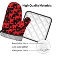 thumbnail image 4 of Gaeub Playing Cards Print Oven Mitts and Pot Holders Sets of 2,Heat Resistant Pad,Cooking Gloves, for Baking BBQ Home Decor, 4 of 7