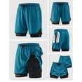 thumbnail image 5 of LINGLANG Two Layer Athletic Shorts for Women, Flowy Running Shorts with Secure Inner Liner, Lightweight Workout Gym Shorts for Sports & Tennis, 5 of 5