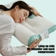thumbnail image 5 of Almohadas de esponja viscoelástica Xaoshaoyi, almohadas ergonómicas con contorno para aliviar el dolor de cuello y hombros, almohadas refrescantes ultrasuaves para quienes duermen boca arriba, boca, 5 of 8