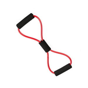 Maoww Color Random Women Yoga 8 Type Muscle Training Resistance Bands Rope Tube Workout Exercise Tool