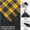 thumbnail image 3 of Yellow Black and Red Checkerboard Checkered Pattern Kitchen Rugs Sets Of 3,Kitchen Runner Rugs Non Skid Washable,Decorative Kitchen Floor Mats for Kitchen,Sink,Laundry,17"x30"+ 17"x47" + 17"x59", 3 of 6