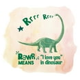thumbnail image 2 of Watercolor Decal Rawr Means I Love You In Dinosaur Living Room Wall Decal for Family Inspirational But Funny Jurassic Quotes Cute Themed Room Décor - Size: 40 In x 36 In, 2 of 5