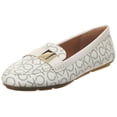 thumbnail image 1 of Zapatos Calvin Klein Lisa Mocasín blancos para mujer, talla 8, 1 of 1