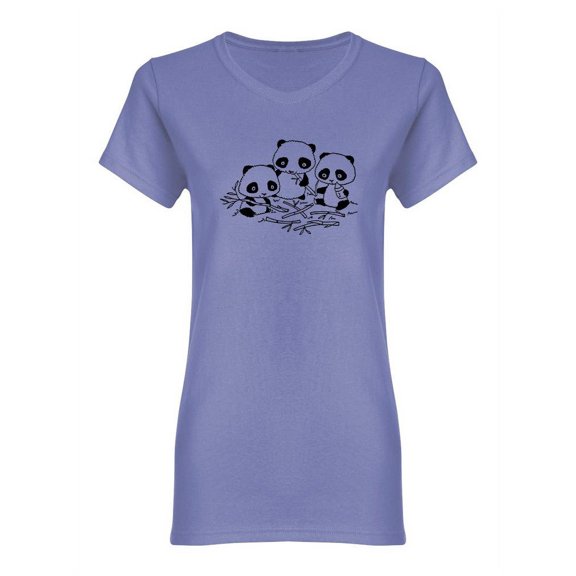 Black And White Pandas Shaped Tee Women's -Image by Shutterstock