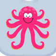 thumbnail image 4 of Inktastic Octopus Sea Creature Pink Girls Girls Baby Bib, 4 of 4