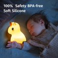 thumbnail image 2 of Luz de noche de unicornio de ensueño, luz de noche de silicona para bebés de 16 colores para niñas, lámpara de noche recargable con control de toque fácil, 2 of 5