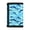 Blue Dolphin Decoration, variant on Book Theme Trifold Card Wallet in Elastic Polyester, Slim Lightweight Youth Wallet for Outdoor Sports and Daily Use