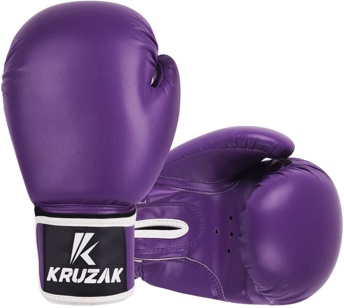 Kruzak Boxing Gloves for Kids 5-10 Years - Purple - 4OZ