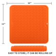 thumbnail image 2 of Tapete de silicona para secado de platos MicoYang naranja 30 x 30 cm, 2 of 9