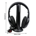 thumbnail image 3 of Headphones,headphones bluetooth,wireless headphonesWireless TV Headphones For TV Watching With Transmitter, Over-Ear Cordless Headset With FM Radio/ 3.5MM Jack For TV Watching Game Computer, 3 of 5