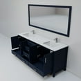 thumbnail image 6 of Jacques 72 in W Navy Blue Double Vanity, Cultured Marble Top, Faucet Set, & 28 in Mirror, 6 of 8