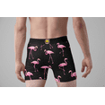 thumbnail image 6 of Funny Boxer Briefs for Men Pink Flamingo Novelty Fun Underwear, 6 of 6