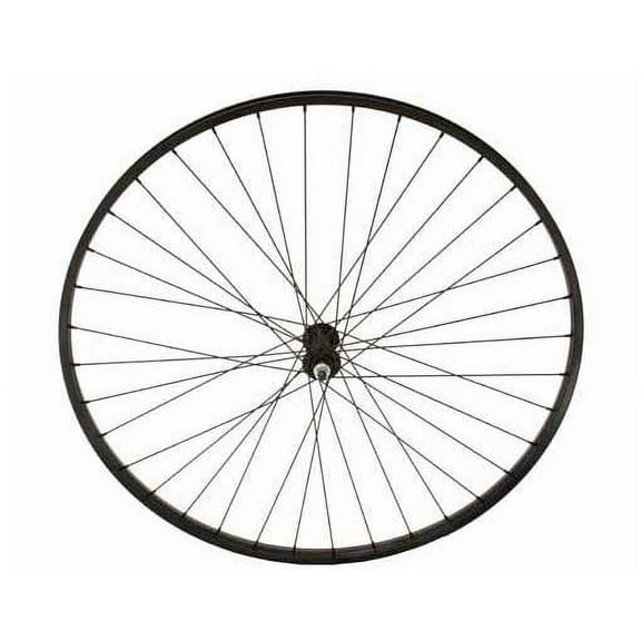 27" x 1 1/4" Alloy Front Wheel 14G Black.Bicycle wheel, bike wheel, 27" bike wheel, 27" bicycle wheel,fixed gear bike,track bike