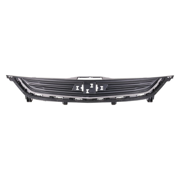 New Aftermarket Premium Fit Matte-Black / Chrome Front Upper Grille 94538130 CAPA fits 2017-2020 Chevrolet Sonic::Without RS Package