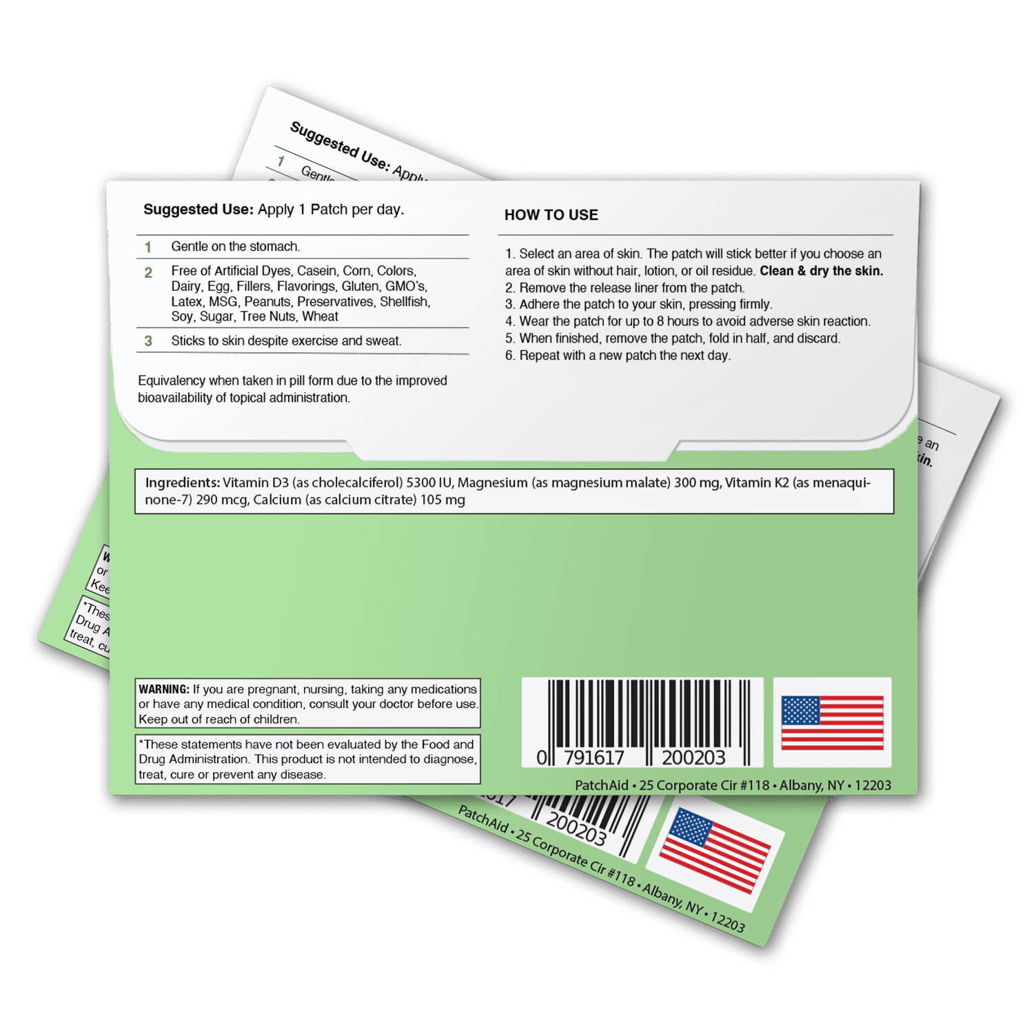 Gastric Sleeve Vitamin Patch Pack by PatchAid