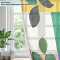 thumbnail image 4 of Yayeee Window Curtains Set of 2 for Living Room Light Filtering 63"x42", Abstract Plants, 4 of 7