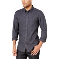 thumbnail image 1 of American Rag Willard Grindle - Camisa con botones para hombre, color gris, grande, 1 of 1