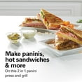 thumbnail image 2 of Panini Press Sandwich Maker & Electric Indoor Grill with Locking Lid, Opens Wide to Fit Any Thickness for Quesadillas, Burgers & More, Nonstick 8" x 10" Grids,, 2 of 8