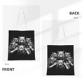 thumbnail image 3 of DouZhe Reusable Grocery Bags, Sketch Wolves Animals Lightweight Polyester Canvas Cloth Tote Bag for Travle Gym Shopping School, 15" x 16", 3 of 7