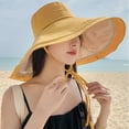 thumbnail image 2 of Summer Hats For Women UPF 50+ Summer Hat Sunhats For Women Uv Protection Sun Hats with UV Protection for Travel Women Wide Brim Soft Reversible Beach Hat Breathable Sun Hat, 2 of 4