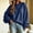 Navy, variant on Women Sweatshirt Sevevn Crew Neck Oversized Fit Soft Brushed Fabric Drop Shoulder Balloon Long Sleeve Pullover For Daily Casual Lounging Street Wear